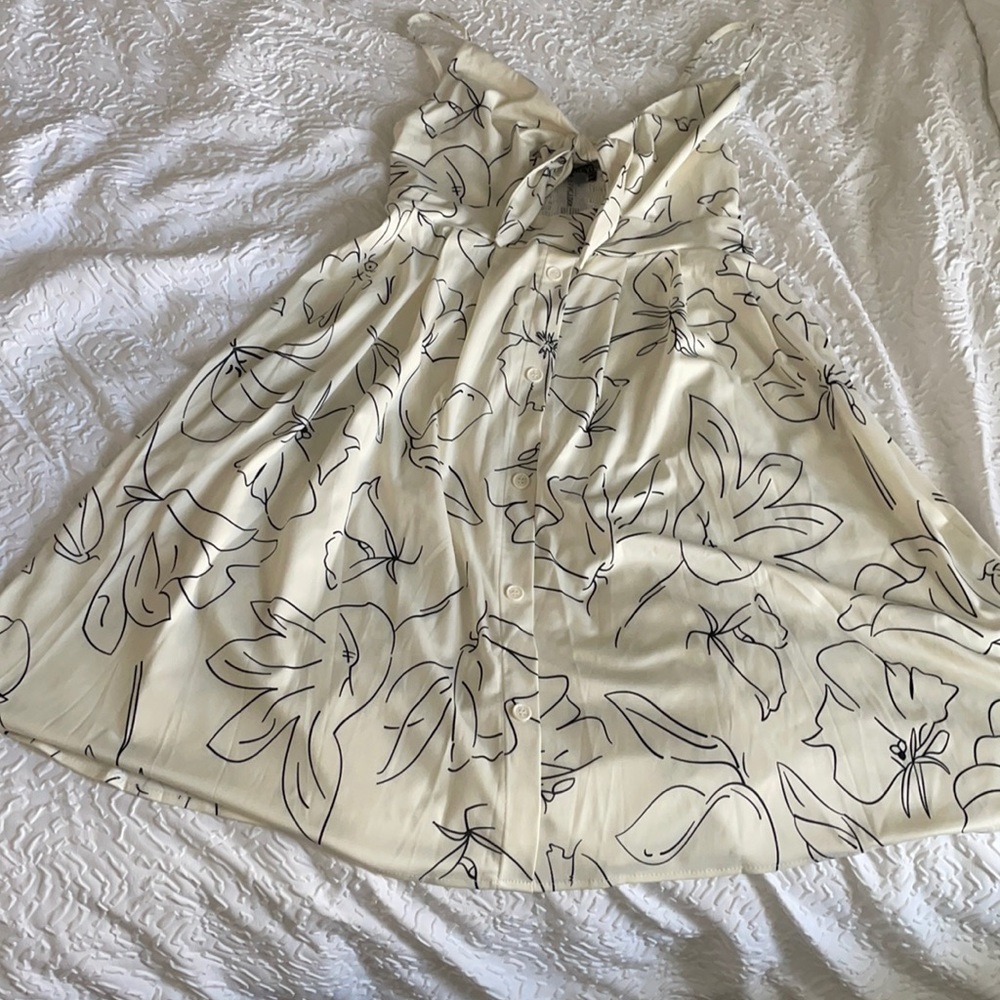 Black and white summer dress